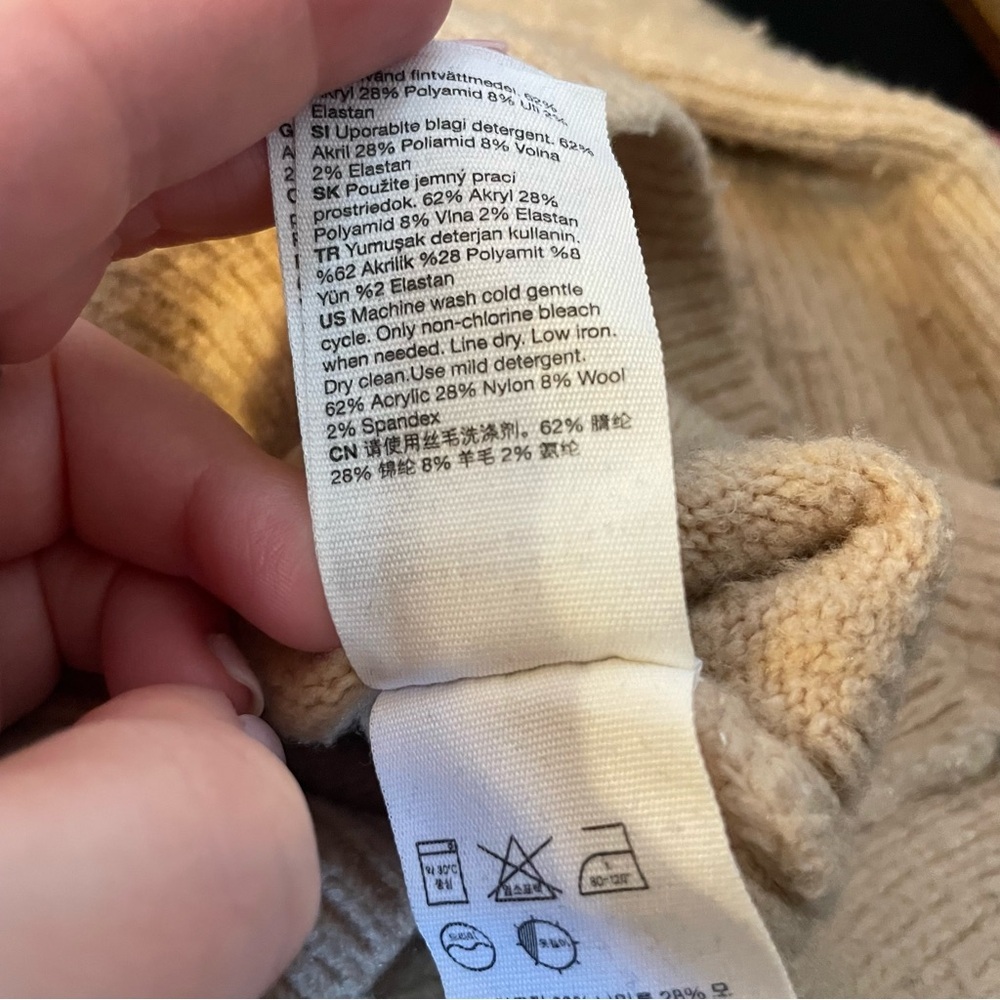 & Other Stories Cozy Tan Women's Sweater small - Picture 4 of 4